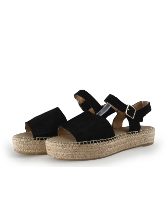 Manfield Sandalen Zwart 354949
 Maat 39
 