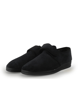 Nelson Pantoffels Zwart 355150
 Maat 45
 