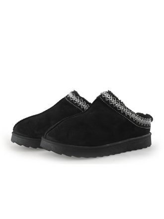 Nelson Pantoffels Zwart 355227
 Maat 39
 