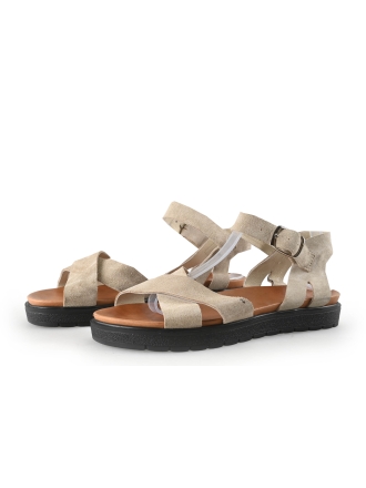 Manfield Sandalen Beige 355797
 Maat 39
 