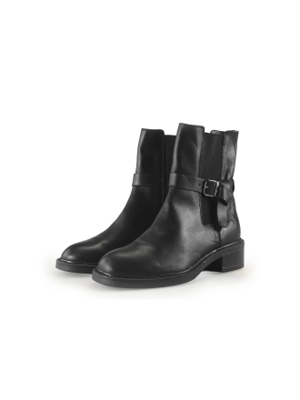 Manfield Chelsea boots Zwart 355832
 Maat 38
 