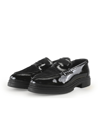Manfield Loafers Zwart 355857
 Maat 39
 