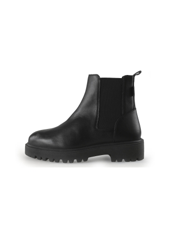 Manfield Chelsea boots Zwart 357365
 Maat 37
 