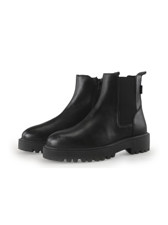Manfield Chelsea boots Zwart 357365
 Maat 37
 