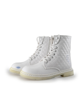 Dockers By Gerli Veterboots Wit 358091
 Maat 40
 