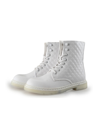 Dockers By Gerli Veterboots Wit 358097
 Maat 41
 