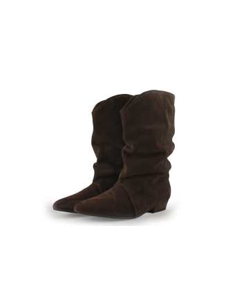 Shoecolate Enkellaarzen Bruin 358821
 Maat 39
 