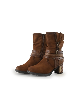 Mustang Enkellaarzen Cognac 359953
 Maat 39
 