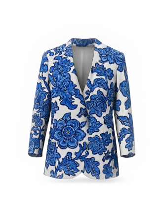 Mango Blazer Blauw 601364