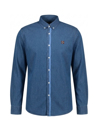 Napapijri Overhemd Blauw 605400
 Maat XL
 