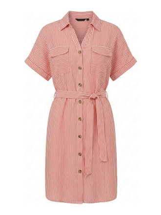 Vero Moda Jurk Rood 605575
 Maat L
 