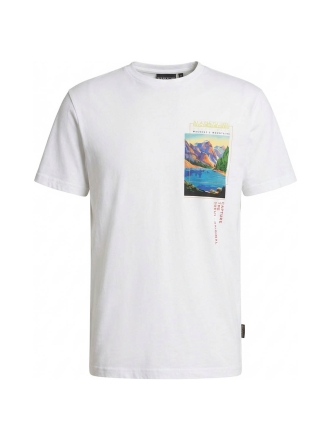 Napapijri T-shirt Wit 605947
 Maat L
 