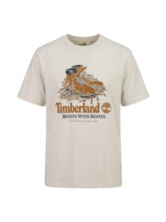 Timberland T-shirt Beige 606317
 Maat XL
 