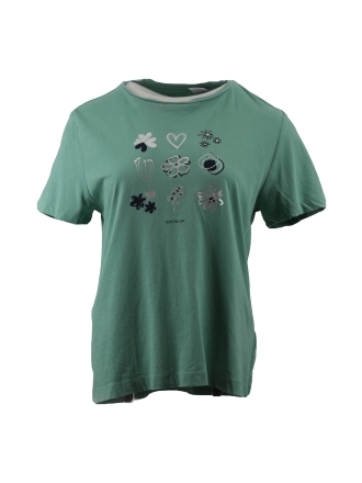 Tom Tailor T-shirt Groen 606353
 Maat S
 