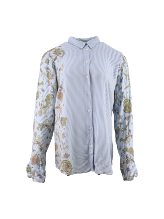 River Woods Blouse Blauw 607070
 Maat 40
 