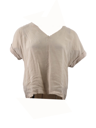 Opus T-shirt Wit 608226
 Maat 38
 