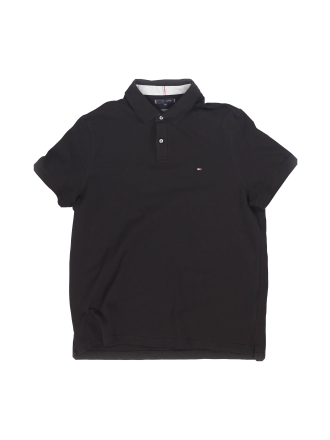 Tommy Hilfiger Polo Zwart 608389
 Maat XXL
 