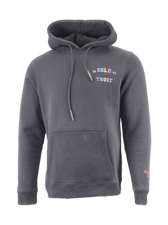 In Gold We Trust Hoodie Zwart 608420
 Maat L
 