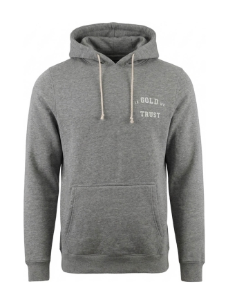 In Gold We Trust Hoodie Grijs 608428
 Maat L
 