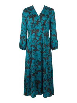 Hobbs Jurk Groen 608441
 Maat 40
 