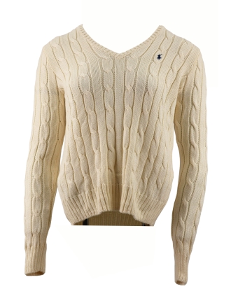 Polo Ralph Lauren Trui Beige 608443
 Maat M
 