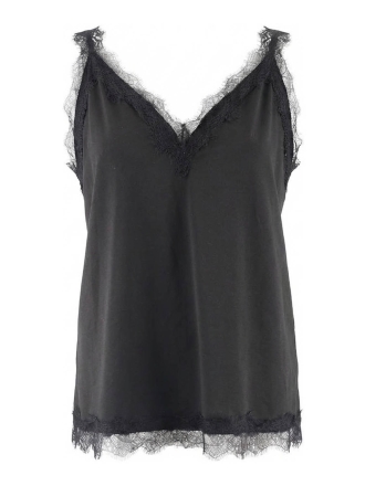 Norah Top Zwart 608669
 Maat 44
 