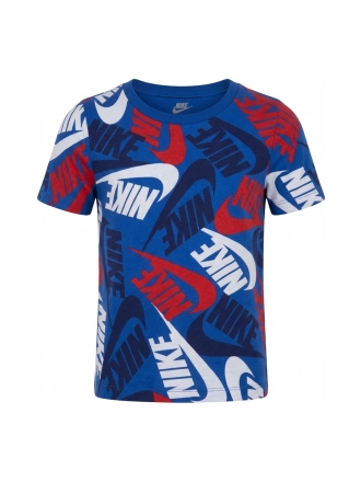 Nike T-shirt Blauw 608716
 Maat 18
 