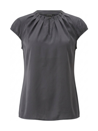Comma Blouse Zwart 608958
 Maat 36
 