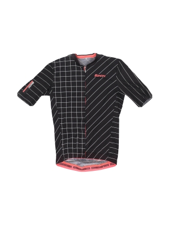 Santini T-shirt Zwart 609067
 Maat M
 