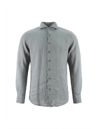 Profuomo Overhemd Groen 609117
 Maat 39
 