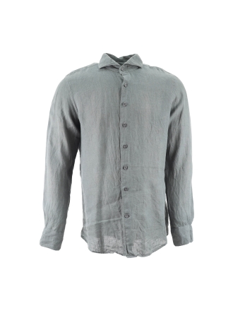 Profuomo Overhemd Groen 609117
 Maat 39
 