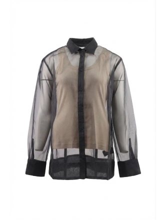 Msch Copenhagen Blouse Zwart 609463
 Maat L
 