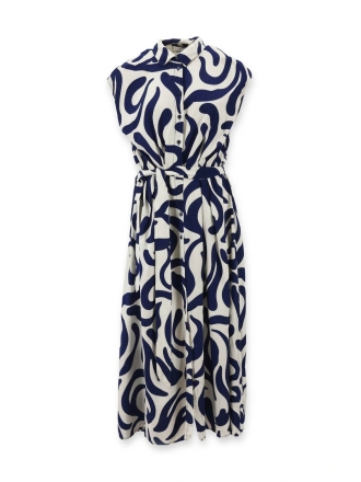 Mango Jurk Blauw 609488
 Maat L
 