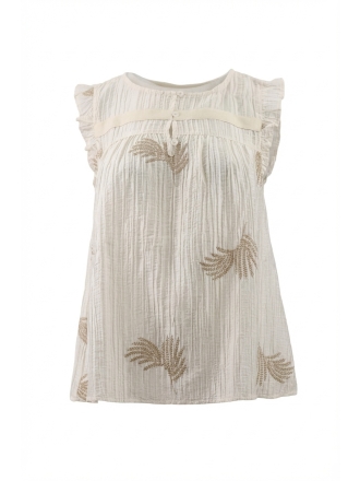 Nukus Top Beige 609497
 Maat M
 