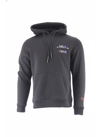 In Gold We Trust Hoodie Grijs 609564
 Maat M
 