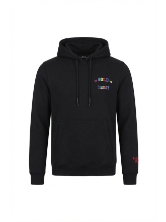 In Gold We Trust Hoodie Zwart 609762
 Maat M
 
