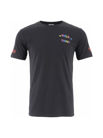 In Gold We Trust T-shirt Zwart 609837
 Maat M
 