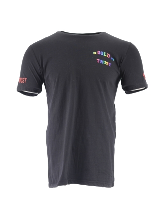 In Gold We Trust T-shirt Zwart 609837
 Maat M
 