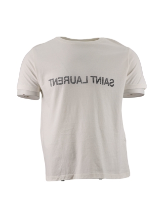 Saint Laurent T-shirt Wit 610151
 Maat M
 