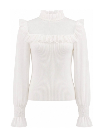 Chi Chi London Top Wit 610247
 Maat S
 