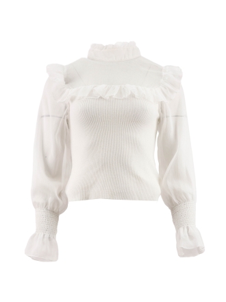 Chi Chi London Top Wit 610247
 Maat S
 