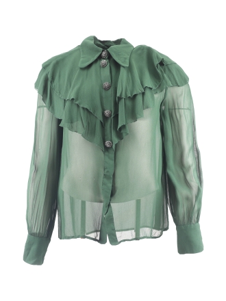 L.K. Bennett Blouse Groen 610350
 Maat 36
 