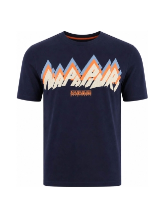 Napapijri T-shirt Blauw 610410
 Maat S
 