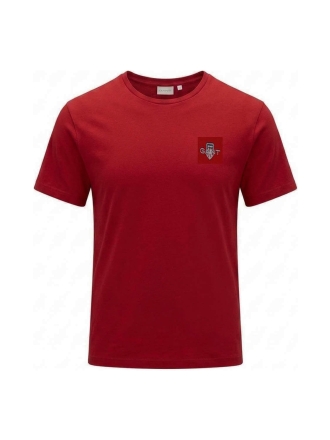 Gant T-shirt Rood 610701
 Maat 3XL
 