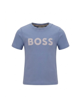 Boss T-shirt Blauw 610856
 Maat 86
 
