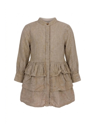 Donsje Amsterdam Jurk Beige 610968
 Maat 122
 