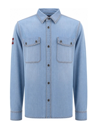 Napapijri Overhemd Blauw 611488
 Maat L
 