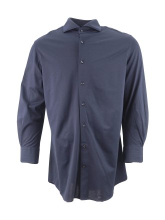 Profuomo Overhemd Zwart 611553
 Maat 43
 