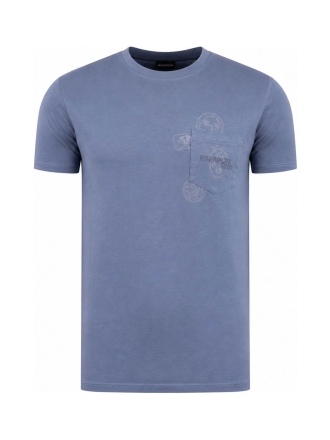 Napapijri T-shirt Blauw 611650
 Maat M
 