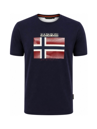Napapijri T-shirt Blauw 611664
 Maat M
 